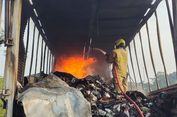 Angkut Paket Shopee 7 Ton, Truk Terbakar di Tol Semarang-Solo