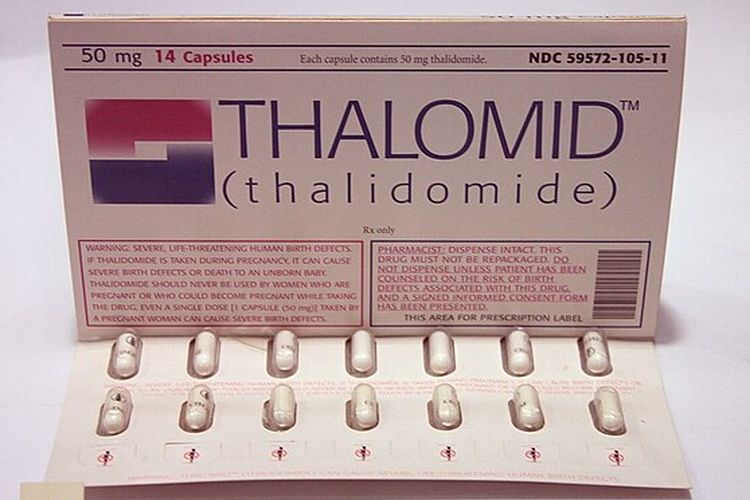 Ilustrasi obat thalidomide 