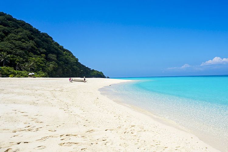 Pantai pasir putih di Boracay, Filipina