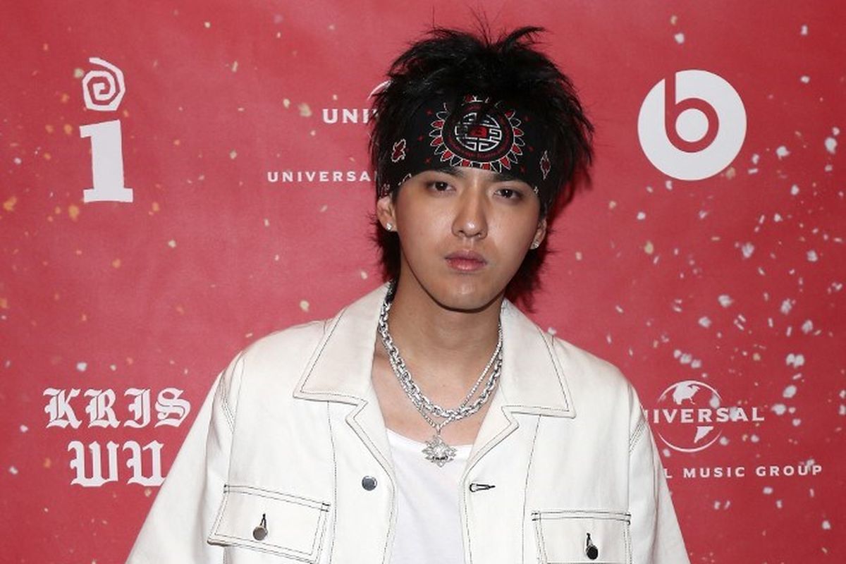 Rapper Kris Wu menghadiri acara Interscope Records And Beats Present The Antares Experience - An Album Release Party di New York City pada 6 November 2018. 