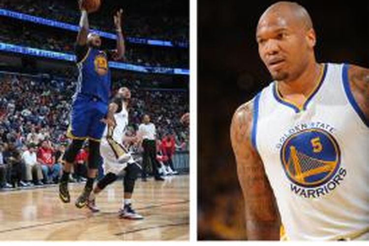 Aksi Marreese Speights sepanjang musim 2014 – 2015 bersama Golden State Warriors. Golden State menjadi juara NBA musim tersebut.