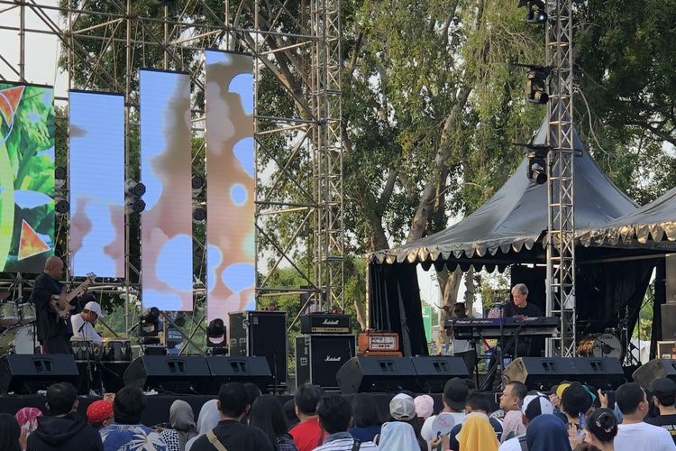 Fariz RM di OVO Stage di gelaran The 90’s Festival, Sabtu (24/11/2019). 