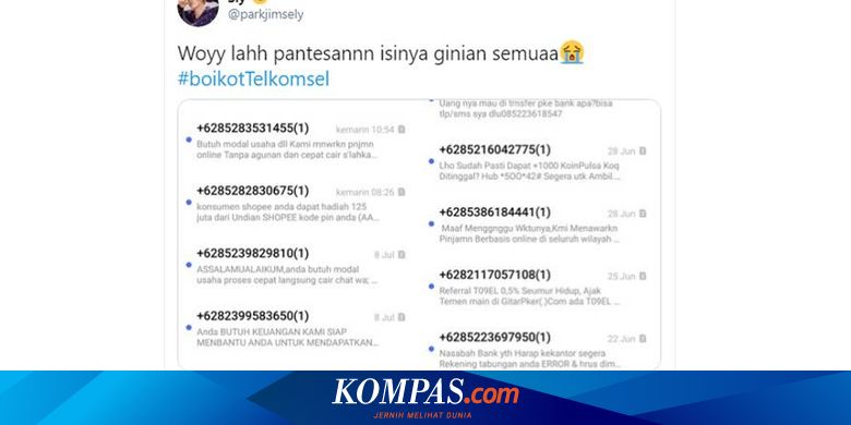 Sering Di-SMS dari Nomor Tak Dikenal? Ini Penjelasan Telkomsel