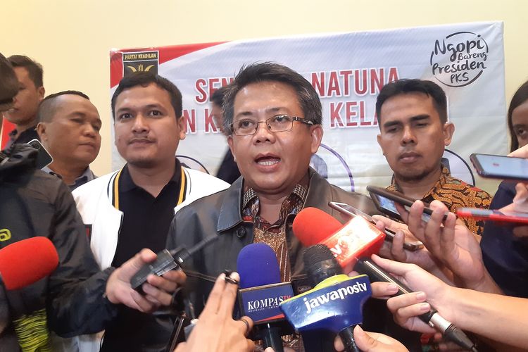 Presiden Partai Keadilan Sejahtera (PKS) Sohibul Iman di kantor DPP PKS, Jakarta, Senin (20/1/2020).