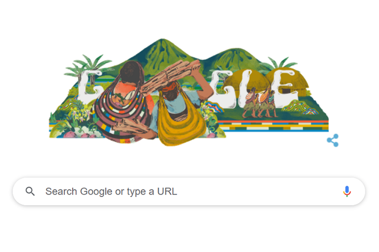 Google Doodle Noken Papua