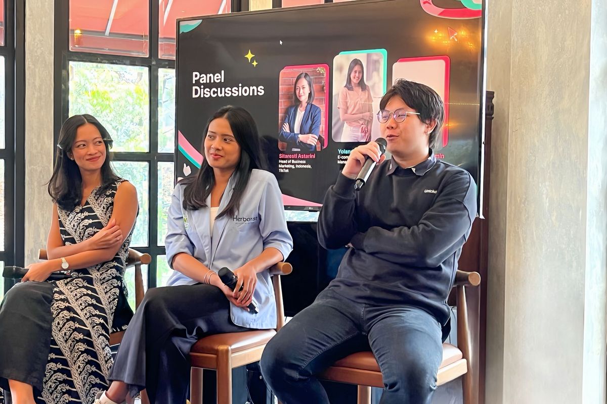 Hanssen Benjamin, Kreator TikTok, Diskusi bersama narasumber di Mega Sales Insight - Media Interactive Briefing 2024 