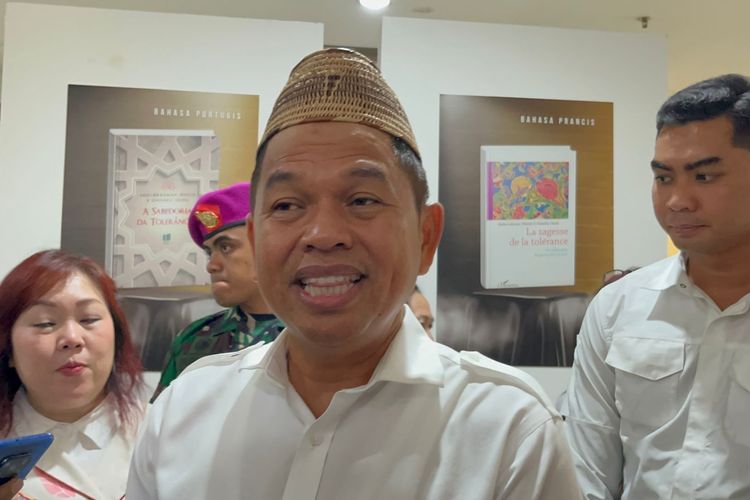 Gubernur Jawa Barat Dedi Mulyadi di Universitas Indonesia, Kota Depok, Selasa (21/10/2025).
