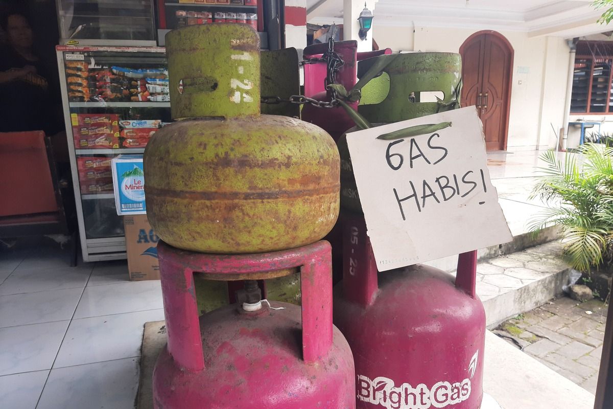 Ilustrasi gas elpiji 3 kg.