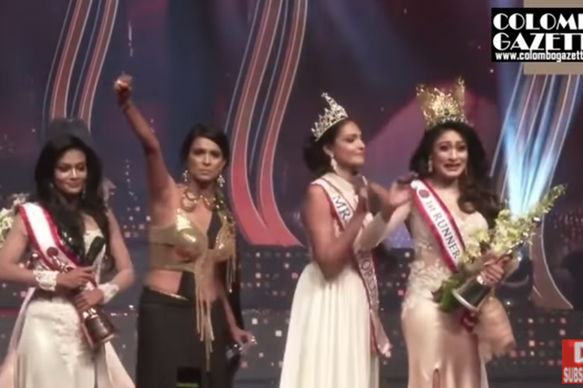 Caroline Jurie pasangkan mahkota di runner-up Mrs Sri Lanka