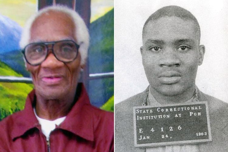 Joe Ligon dalam beberapa tahun terakhir (pergi) dan fotonya pada 1963, (kanan). Dia dijatuhi seumur hidup namun akhirnya dibebaskan pada 2021 setelah mendeka selama 68 tahun di penjara. 