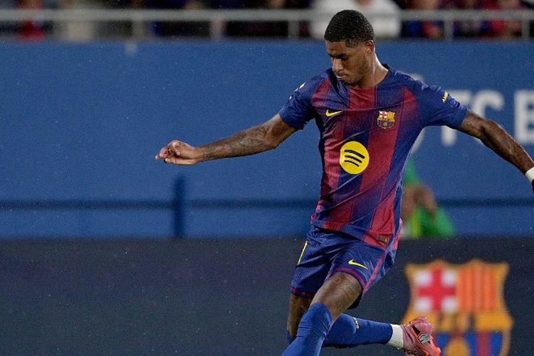 Marcus Rashford tidak masuk dalam susunan pemain utama Barcelona saat menghadapi Getafe di Liga Spanyol, Minggu (21/9/2025) malam.