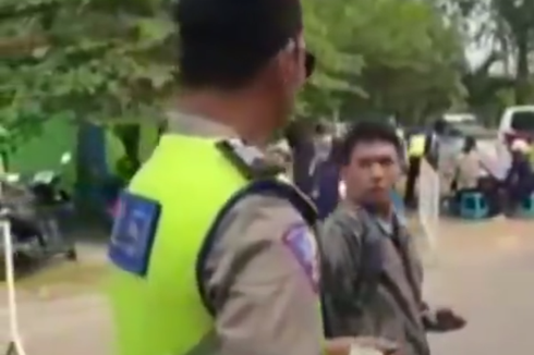 Viral, Seorang Pengendara Keluarkan Jurus Silat Saat Kena Razia Polisi