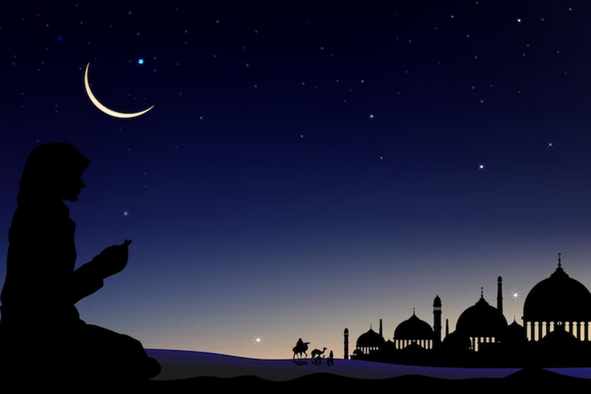 Ilustrasi sholat tahajud.