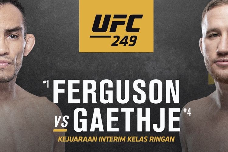 Poster duel Tony Ferguson vs Justin Gaethje.