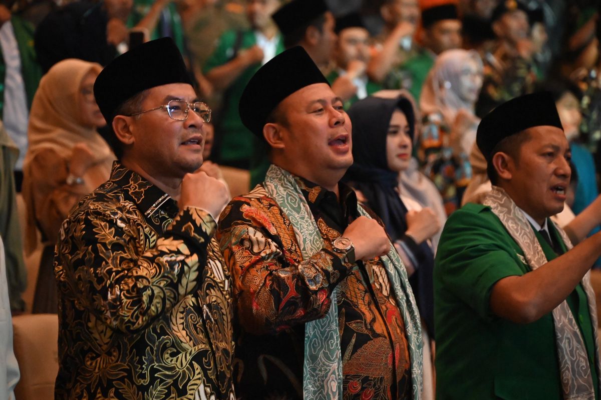 Wakil Ketua DPR RI, Cucun Ahmad Syamsurijal, saat acara di Kabupaten Bandung, Jawa Barat, Sabtu (5/7/2025). 
