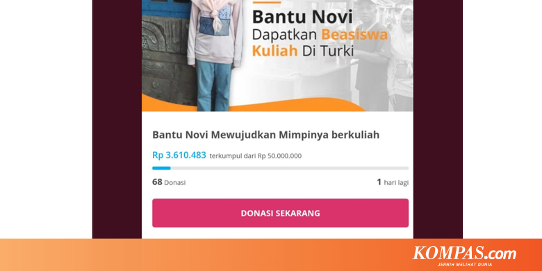 Netizen Ramai Kritik Donasi Pendidikan untuk Novi, Ini Kata Sosiolog
