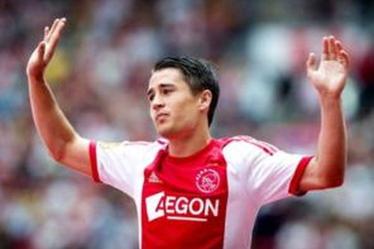Penyerang Ajax Amsterdam, Bojan Krkic. 