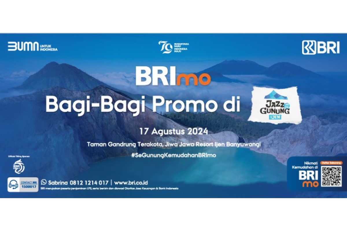 BRImo bagi-bagi promo di Jazz Gunung Ijen.