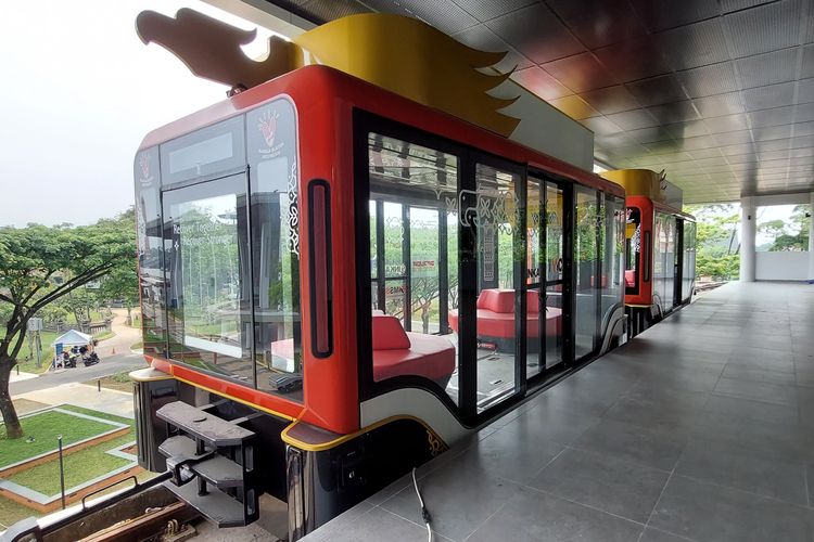 Trem Mover yang akan beroperasi di Taman Mini Indonesia Indah