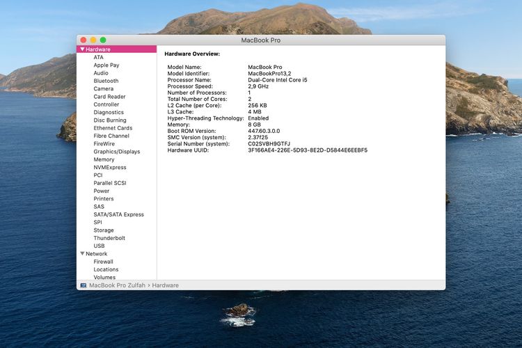 Ilustrasi cara cek spesifikasi Macbook
