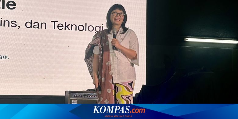 Outfit Wamen Stella Christie di HUT Ke-30 Kompas.com, Retro Bertemu Wastra Nusantara
