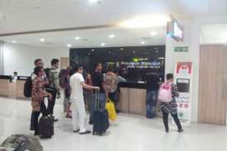 Suasana Bandara Ngurah Rai malam ini, Rabu(4/5/2016).