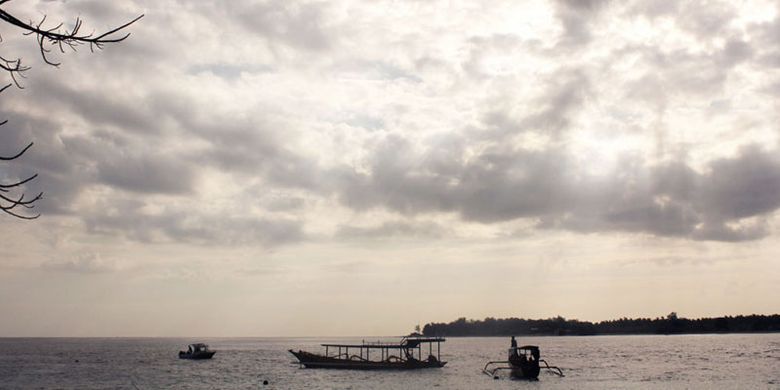 Gili Trawangan di Pulau Lombok, Nusa Tenggara Barat.