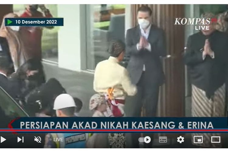 Presiden Jokowi di akad nikah Kaesang dan Erina