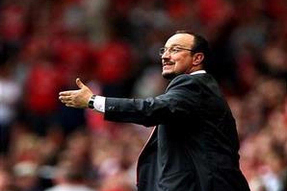 Pelatih Liverpool, Rafael Benitez.