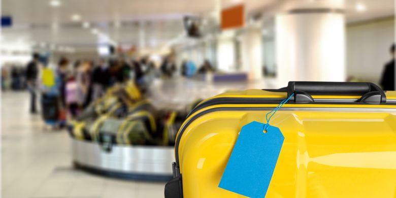 Label Bagasi Koper Plastik Nama Label Alamat Pengenal Wisata Putih