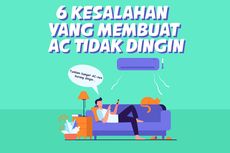 INFOGRAFIK: 6 Kesalahan yang Membuat AC Tidak Dingin