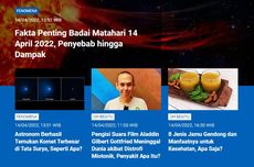 [POPULER SAINS] Fakta Badai Matahari 14 April 2022 | Astronom Temukan Komet Terbesar | Penyakit Distrofi Miotonik | Jenis Jamu Gendong