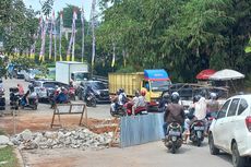 Imbas Rehabilitasi Jalan Boulevard Grand Depok City, Debu Bikin Warung Nasi Sepi Pelanggan