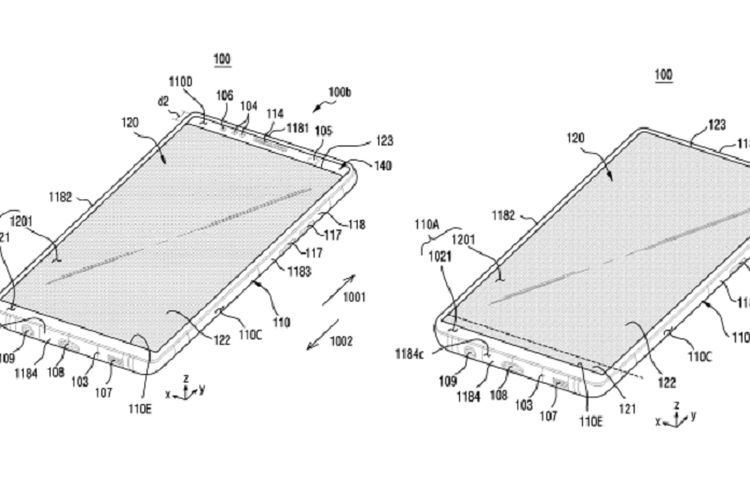 Samsng patenkan desain ponsel layar geser. 