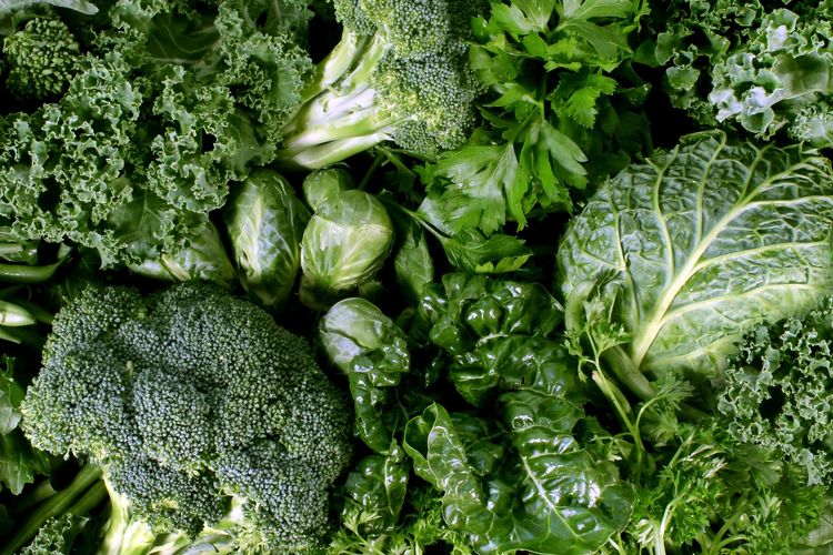 Ilustrasi sayuran hijau. Sayuran berdaun hijau gelap merupakan salah satu superfood yang memiliki banyak manfaat.