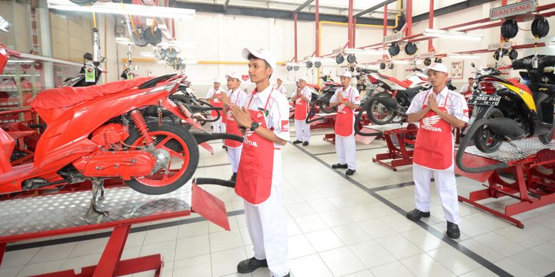 Bengkel resmi Astra Honda Motor (AHM), Astra Honda Authorized Service Station (AHASS). 