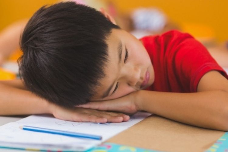 Ilustrasi anak yang lesu