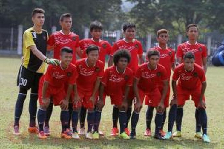 Para pemain tim nasional Indonesia U-17. 