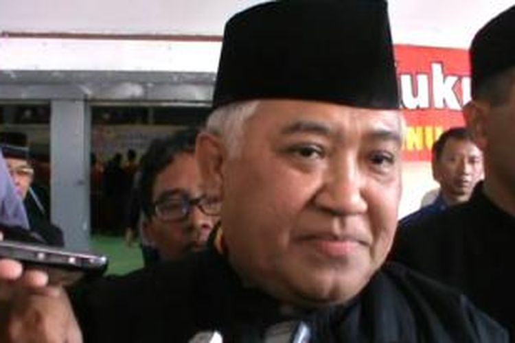 Din Syamsuddin, Ketua Umum PP Muhamadiyah, hari Kamis (21/8/2014) di Solo. 