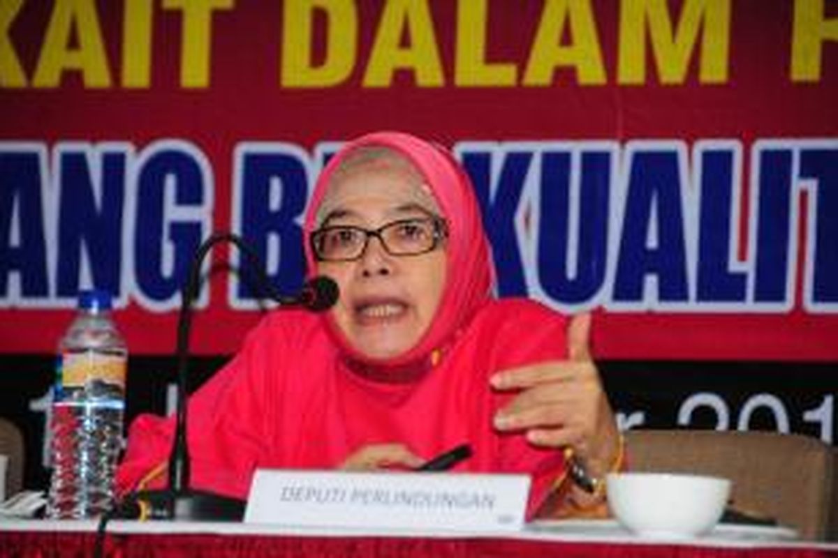 Deputi Perlindungan BNP2TKI Lisna Yoeliani Poeloengan.
