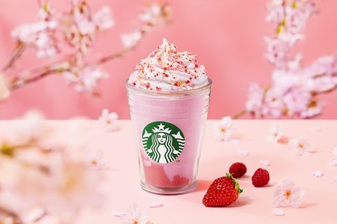 Musim Sakura di Jepang, Starbucks Jepang Hadirkan Frappuccino Sakura