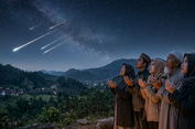Doa dan Dzikir Saat Melihat Hujan Meteor, Amalan Saat Melihat Fenomena Langit