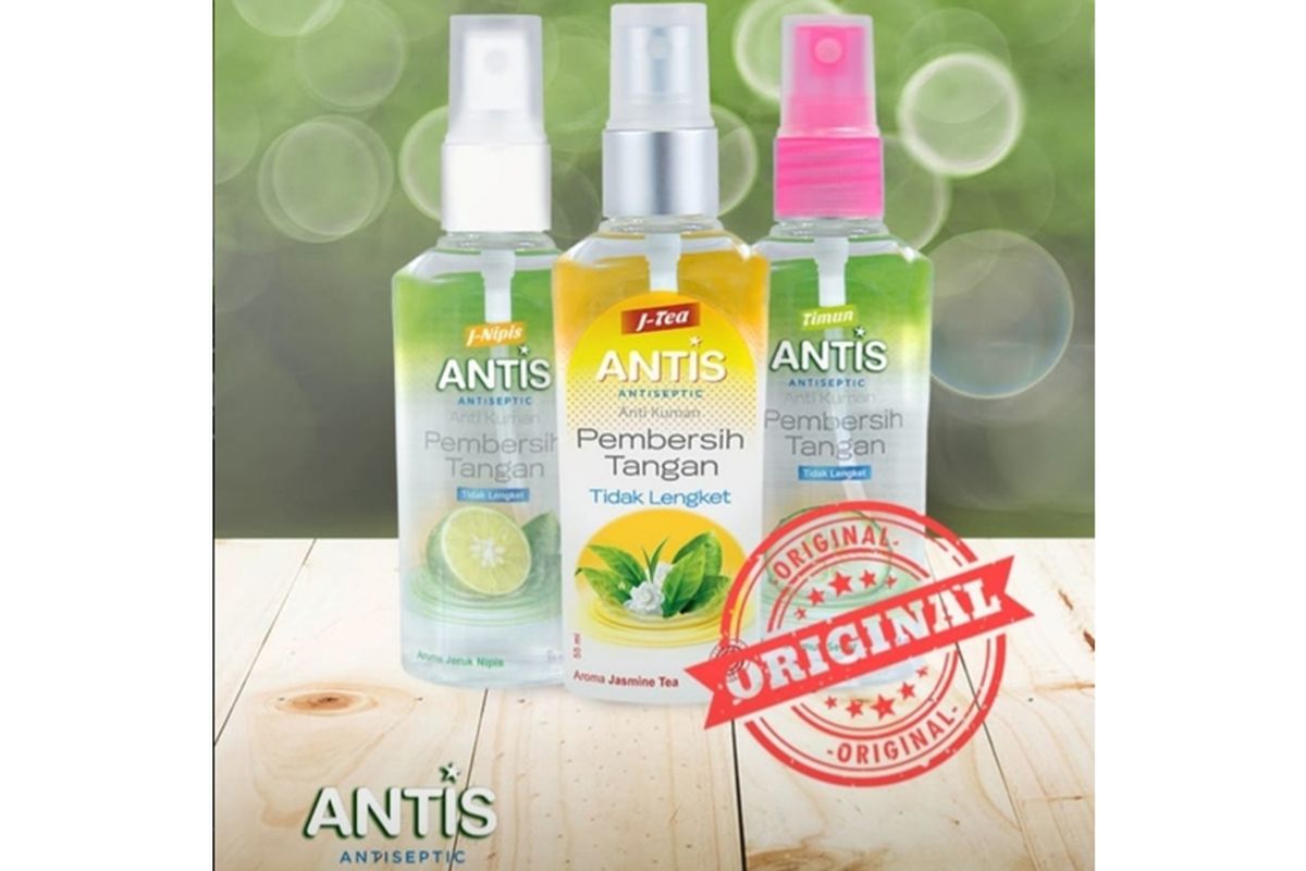 Produk hand sanitizer Antis