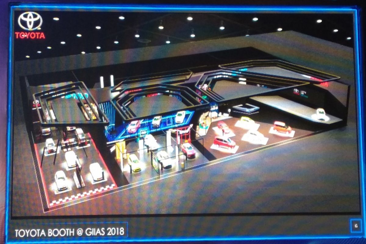 Tampilan booth Toyota di GIIAS 2018