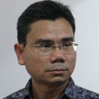 Direktur Eksekutif Saiful Mujani Research & Consulting (SMRC) Djayadi Hanan ketika ditemui di kantor SMRC, Jakarta, Kamis (2/11/2017). 