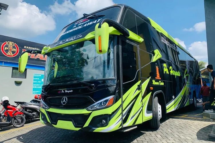 Bus baru PO Haryanto. Bus Haryanto Executive melayani rute Jakarta-Lasem untuk mudik 2024.