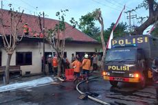 Markas Polres Kediri Kota Terbakar, Saksi Lihat Api Tiba-tiba Membesar