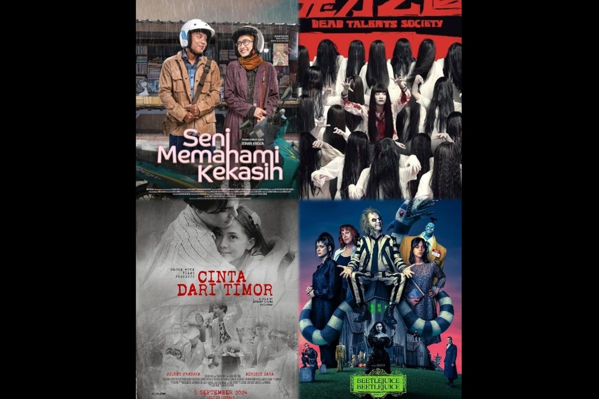 Kolase poster film yang tayang September 2024.