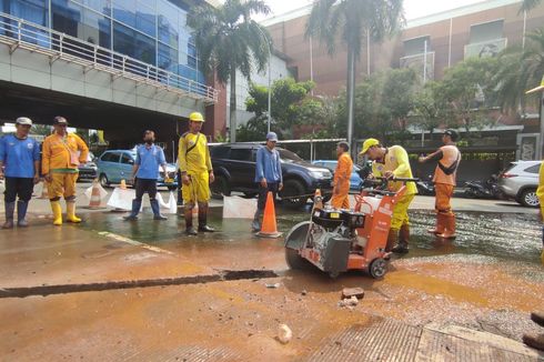 Sudin SDA Jaksel Sebut Pancaran Air di Jalan Metro Pondok Indah Mengucur di Jam Sibuk