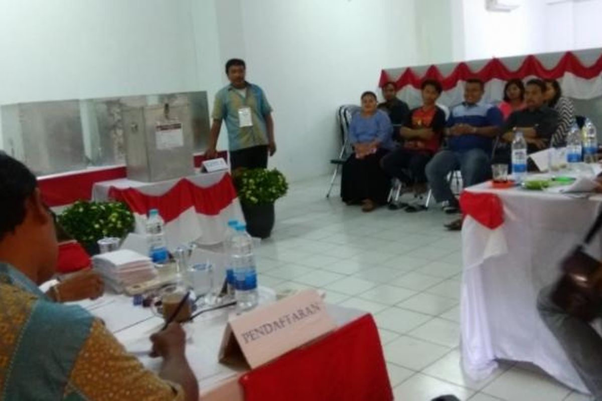 Suasana di TPS 35, Rusun Marunda, Jakarta Utara.